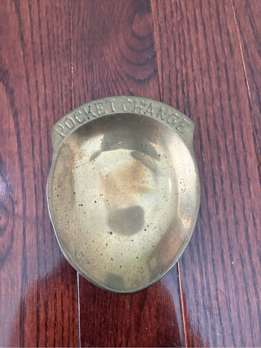 Vintage Brass Pocket Change Trinket Dish